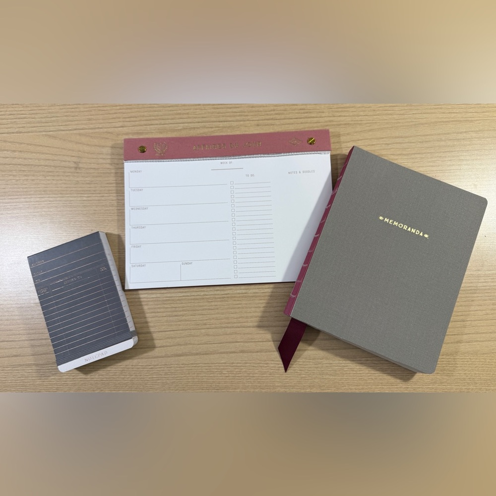 Desk notebook / planner set